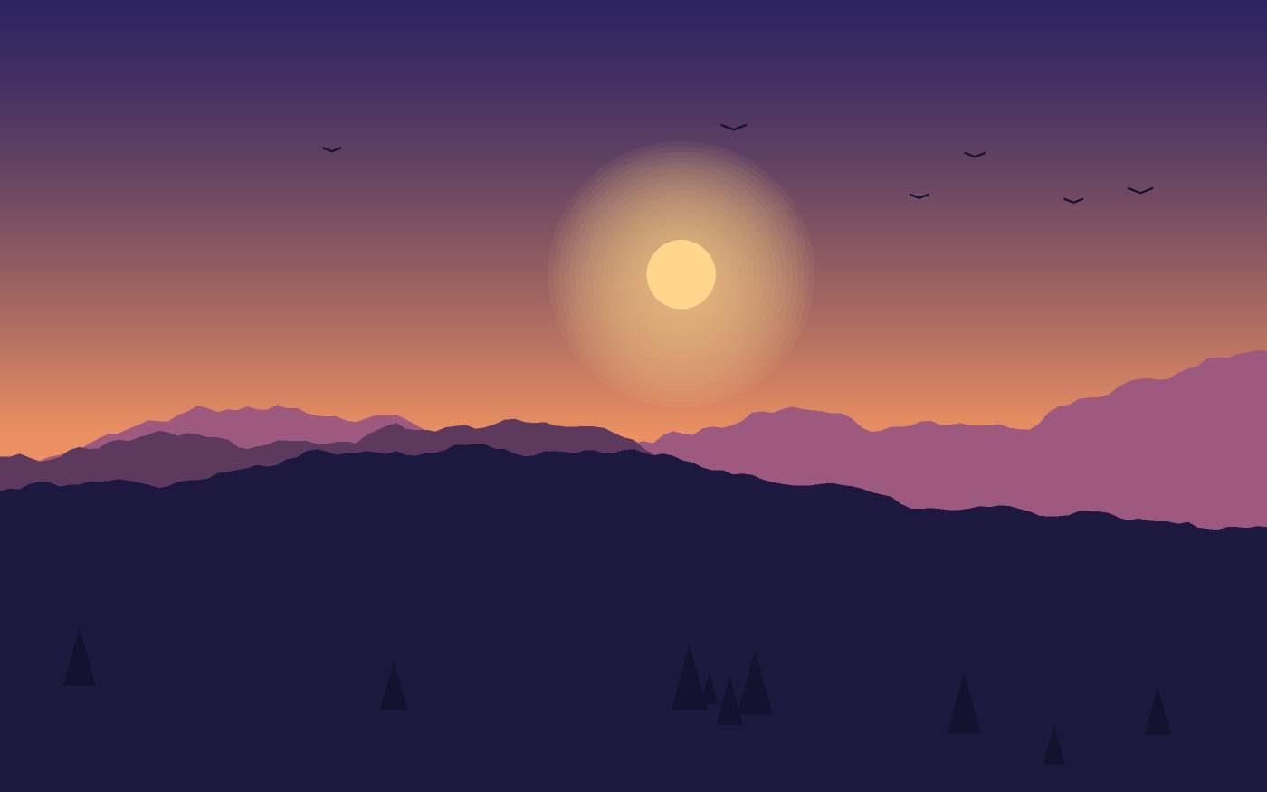 Landschaftsillustration