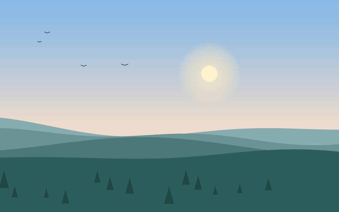 Ilustración de un paisaje