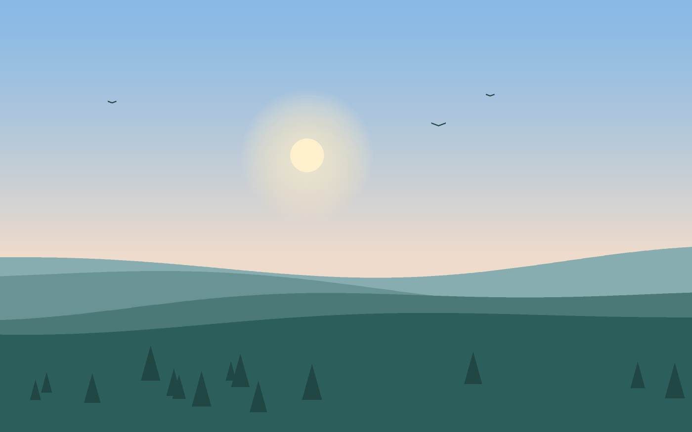 Illustrazione di un paesaggio