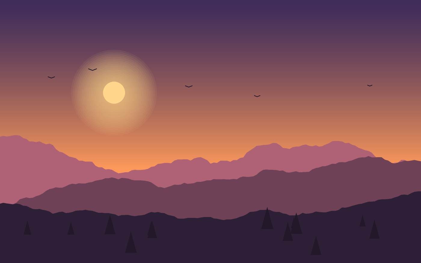 Landschapsillustratie