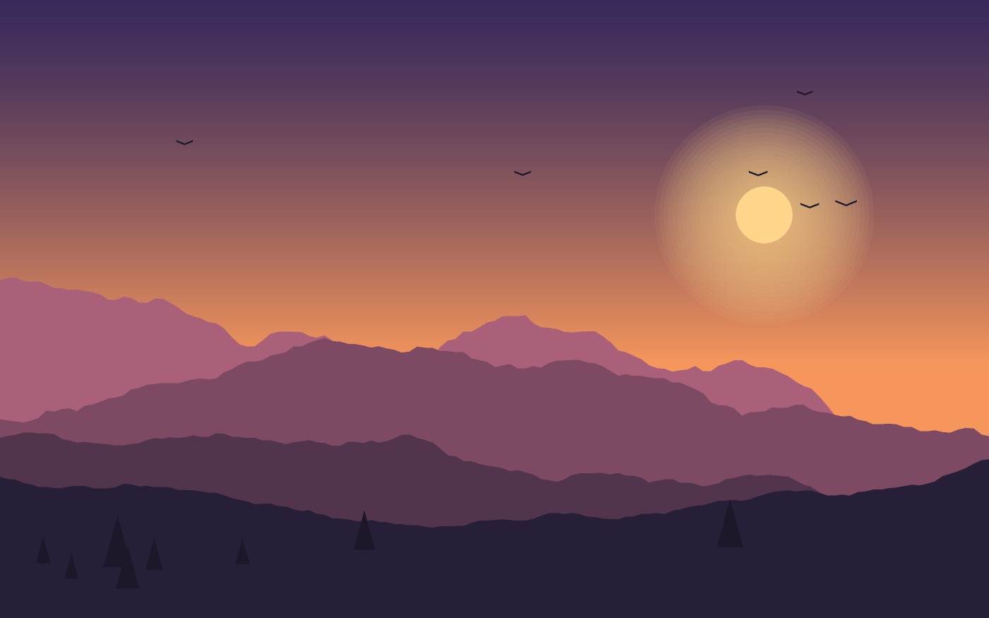 Ilustracja krajobrazu