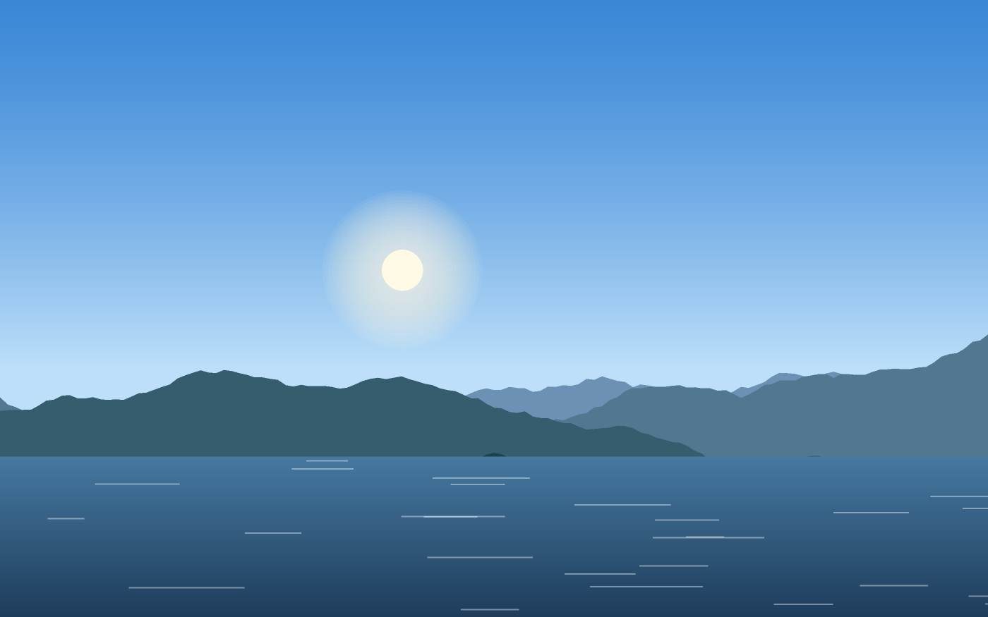 Ilustração de uma paisagem